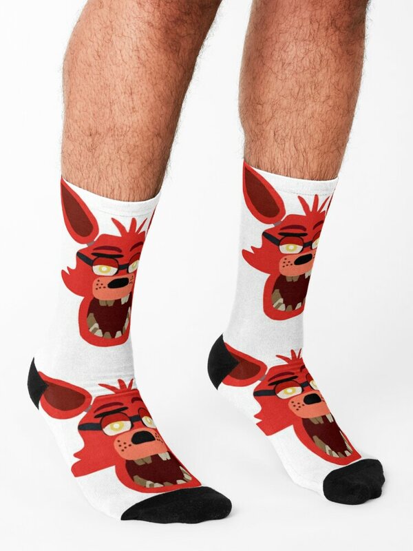 Foxy lineless art Socks kawaii funny sock calzini da donna da uomo