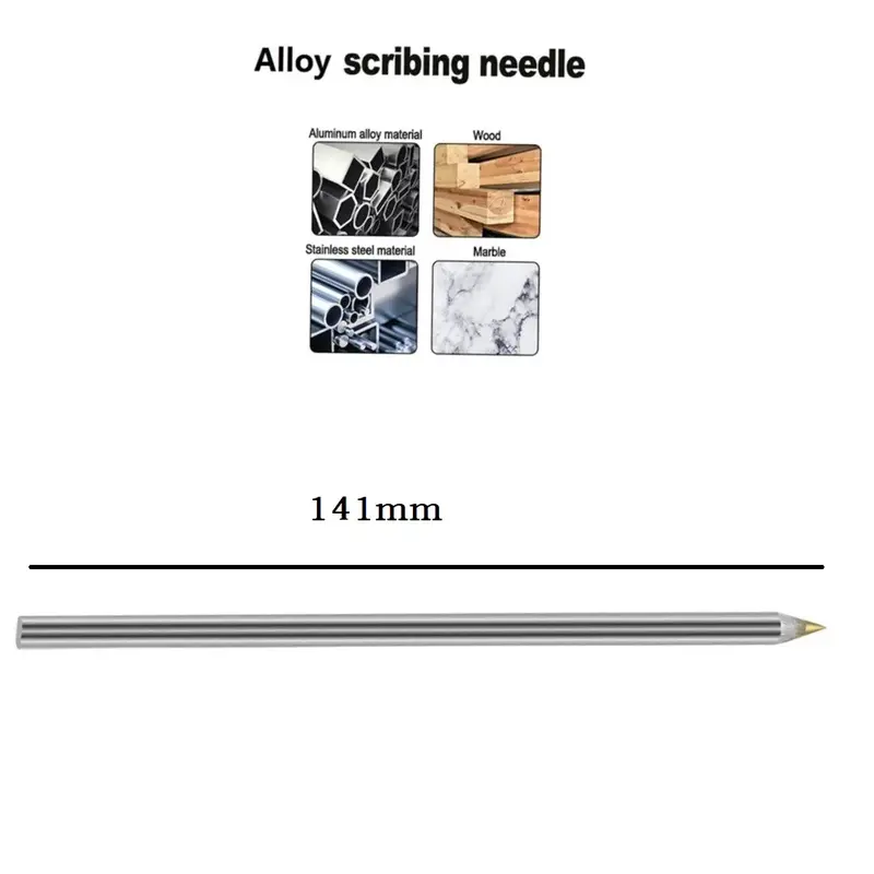 Alloy Scribe Pen Carbide Scriber, Metal, madeira, vidro, telha, marcador de corte, lápis, madeira, Hard Metal, letras, ferramentas manuais, 1pc