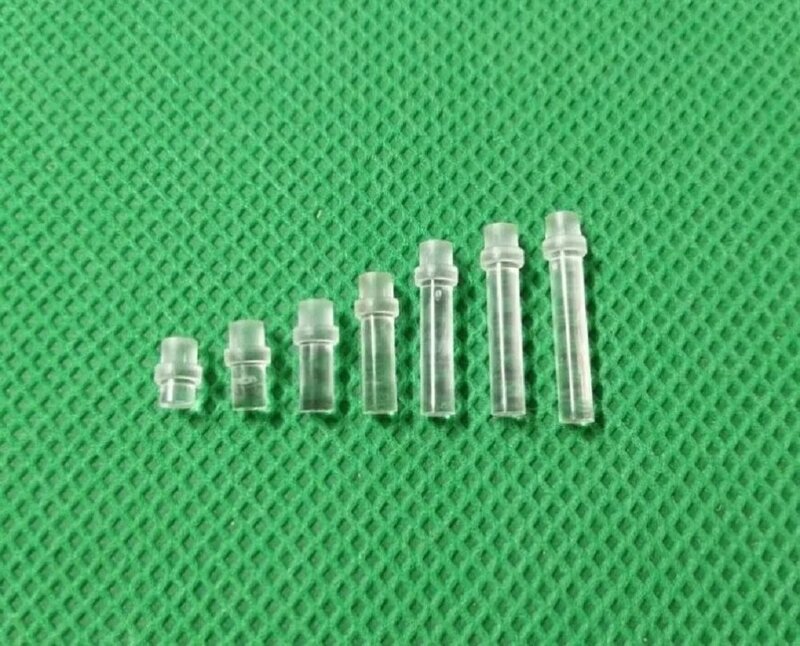 100PC Clear color 2.54MM-21.1MM LIGHT PIPE FOR 3MM Led Diode LED Tube Lampshade Replace PLP1 Flat head light