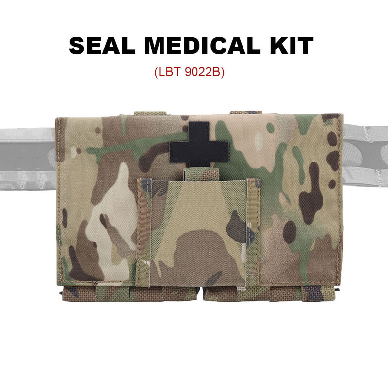 Kit de primeros auxilios táctico, bolsa MOLLE de liberación rápida LBT 9022B, Kit médico militar, organizador médico, chaleco de caza, equipo de cinturón