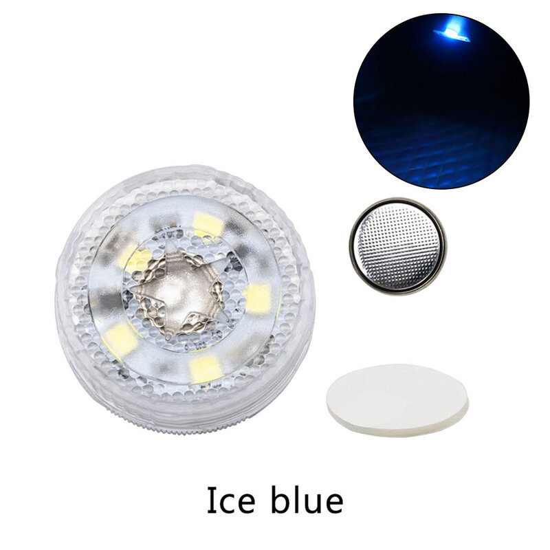Carro Pequeno Interior Toque Interruptor Luz, 5LED Sensor, Telhado Lâmpada De Leitura, Lâmpada De Teto, Mini, Ice Blue