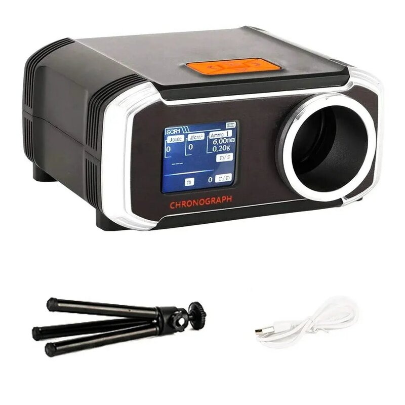 Compatível com Bluetooth Cronógrafo Speed Meter, LCD Screen Display, Instrumentos de Medição de Velocidade, Slingshot Bow, Velocity Meter
