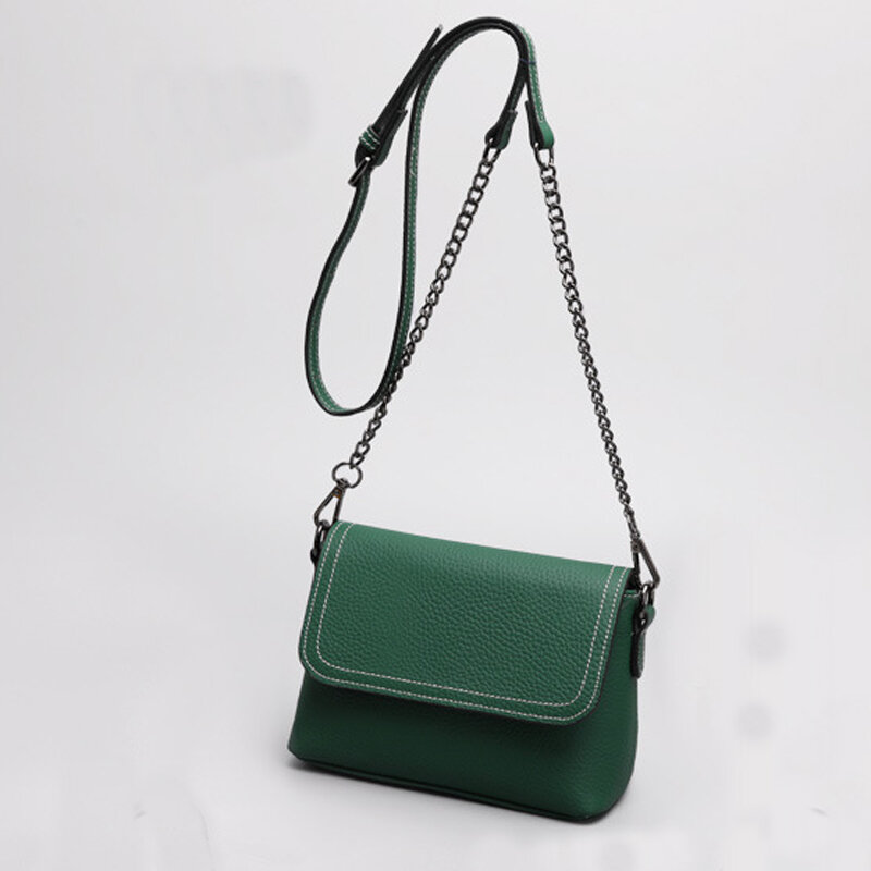 กระเป๋าแมสเซ็นเจอร์สำหรับผู้หญิงสินค้าขายดีสีพื้นดีไซน์แบบลำลองกระเป๋าสะพายของผู้หญิงวันหยุด