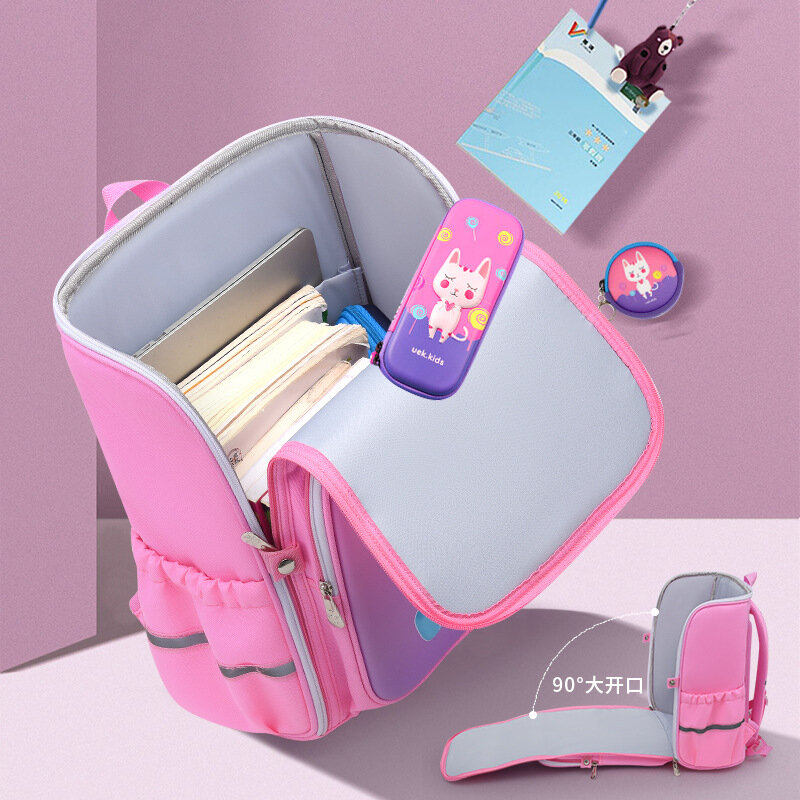 하드 쉘 3D 어린이 배낭 학교 가방, 귀여운 애니메이션 소년 소녀, 초등학생 1-6 학년