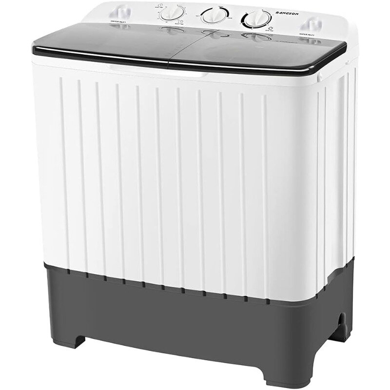 BANGSON mesin cuci portabel, 17.6 lbs mesin cuci (11Lbs) dan Spinner(6.6Lbs), mesin cuci dan pengering kombo