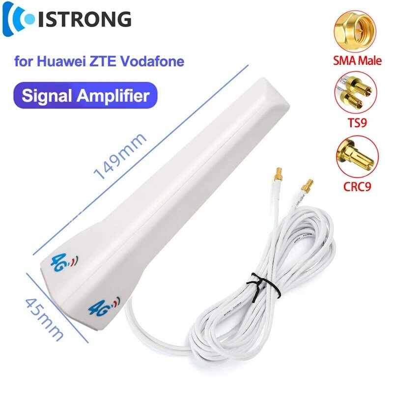 3G 4G LTE High Gain Antenna Long Range Mobile Signal Booster TS9 CRC9 SMA WiFi Network Amplifier for Huawei ZTE Vodafone Router