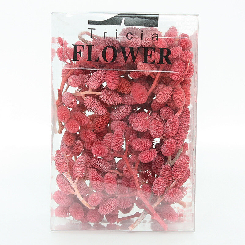 Everlasting Mulberry Fruit Everlasting Flower Material Floral Decoration Gift Box Glass Cover Floating Vase Production Materials