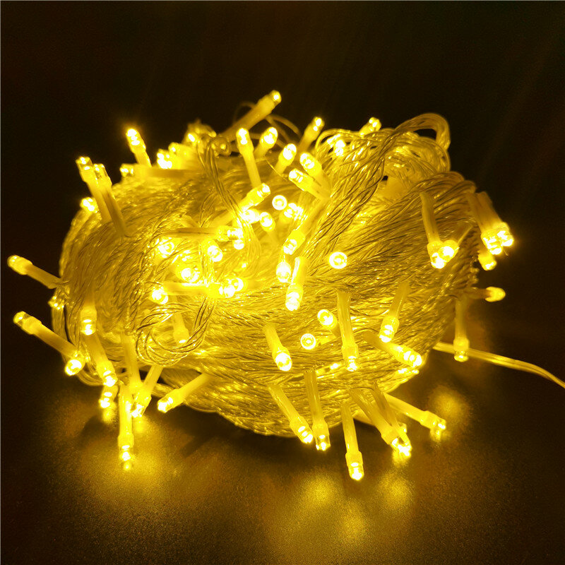 LED Fairy String Lights Guirlandas, Decorações De Árvore De Natal, Jardim De Casa, Festa De Casamento, Decoração Exterior, Interior, Presentes De Ano Novo