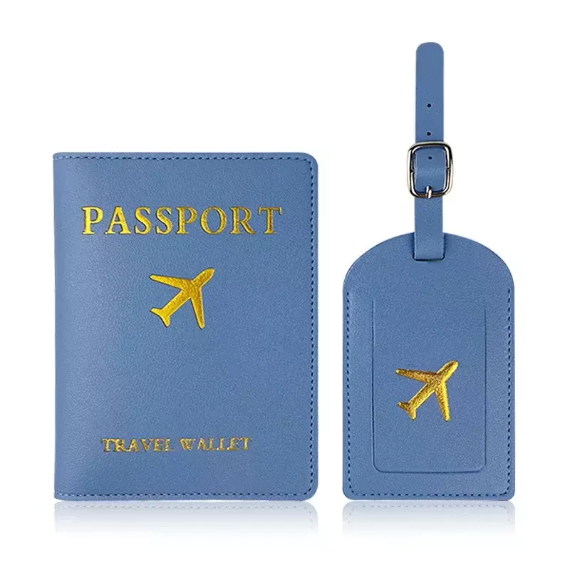 Kobiety mężczyźni etykiety na bagaż okładka na paszport nazwisko walizki adres dowód tożsamości posiadacz karty kredytowej Passpor portfel z uchwytem akcesoria podróżne