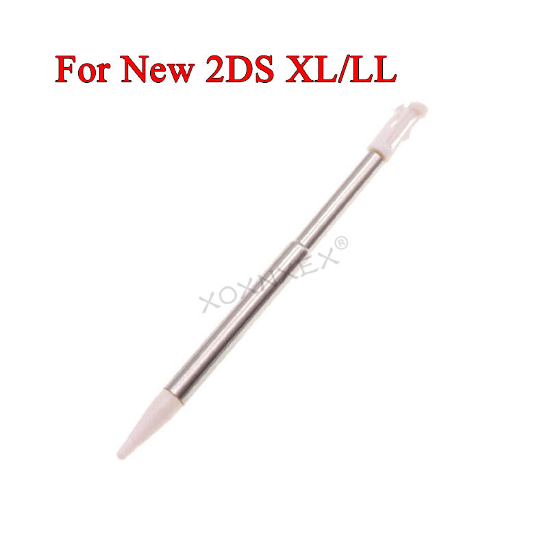 1 pçs metal ajustável caneta stylus para 2ds 3ds xl ll novo 2ds 3ds ll xl para nds ds lite ndsl ndsi wii caneta de toque plástico