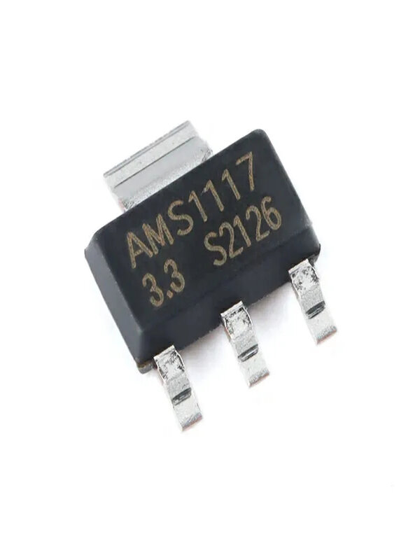 Chip de fuente de alimentación regulador de voltaje, chip reductor IC, AMS1117-1.2, 1,5, 1,8, 2,5, 3,3, 5,0 V ADJ SOT-223, SOT-89