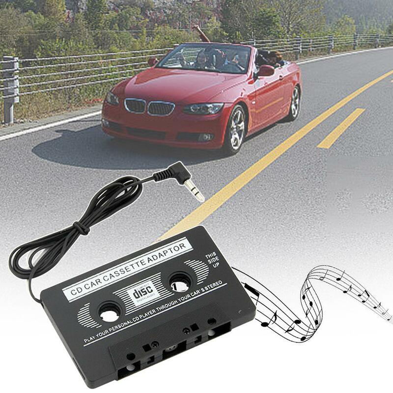 Universal Car Cassette Tape Adapter, MP3 Player Converter, 3.5mm Jack Plug para iPod, iPhone, Cabo AUX Leitor de CD