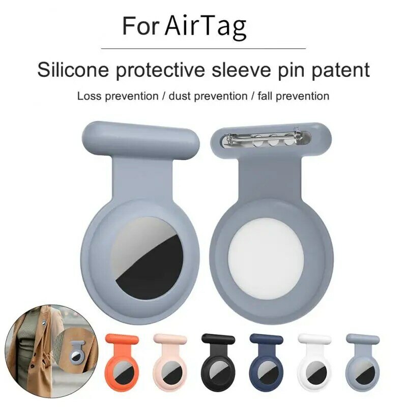 Airtag Sleeve untuk Apple Airtag Anti Hilang Pin Casing Penutup Silikon Pelindung GPS Pelacak Cangkang Aksesori untuk Apple Air Tag
