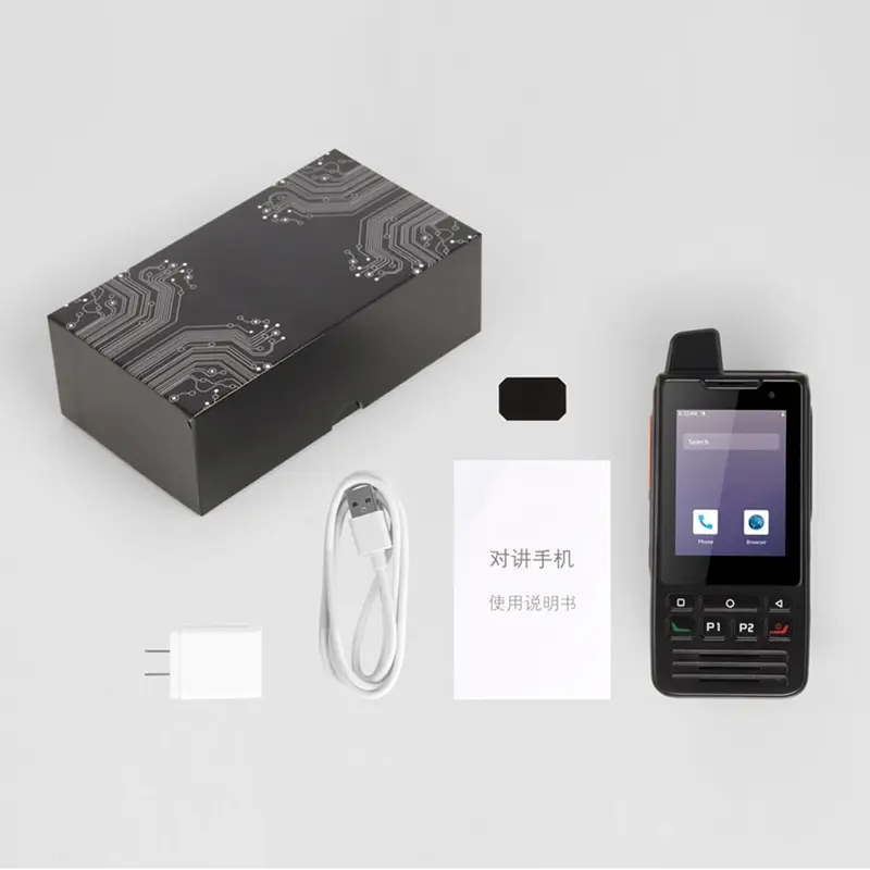 هاتف ذكي Zello Walkie Talkie IP68 ، أندرويد 9 ، "، 1 جيجابايت + 8 جيجابايت هاتف ، راديو FM خلوي ، 1500 mAh ، هاتف محمول 4G مع PTT GPS
