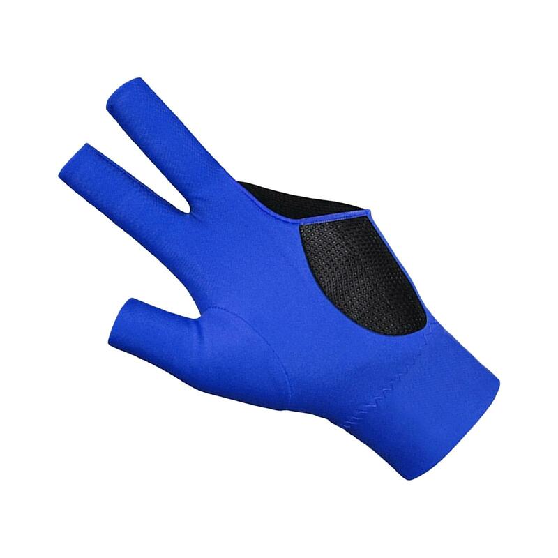 Guante de billar de 3 dedos para hombre y mujer, guante deportivo duradero, antideslizante, transpirable, para juegos, práctica de entrenamiento