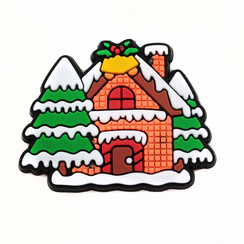 1 Stück Weihnachts baum Süßigkeiten Schuh Charms Dekorationen PVC Hirsch Krokodil Charms Jibz Zubehör Schnalle für Kinder Party Weihnachten Geschenke