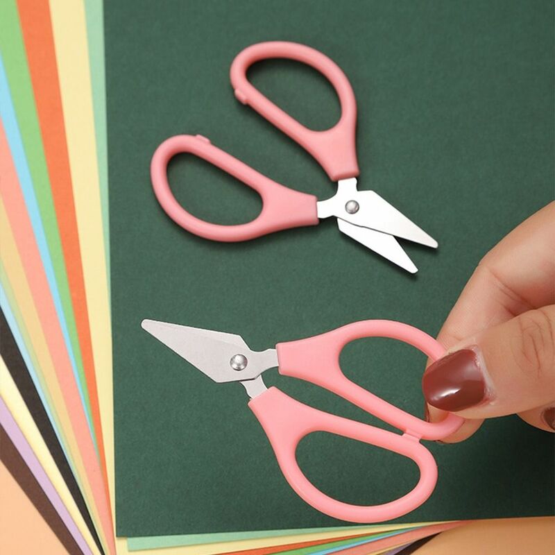 10 pezzi Mini forbici per tagliare Scrapbook Sticker cancelleria portatile forbici carta torna a scuola studente