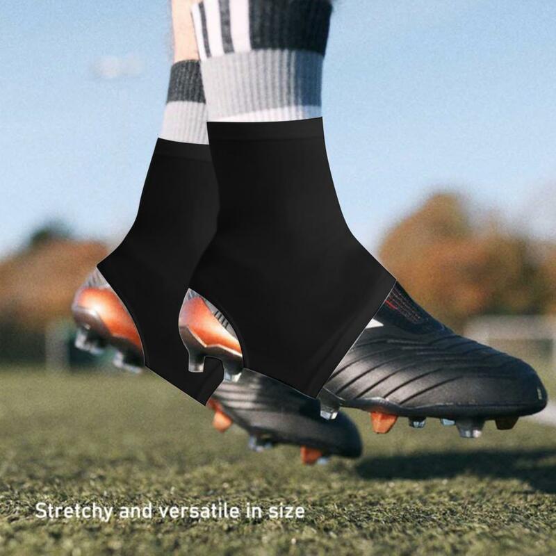 Futebol Spikes Foot Covers, Anti Heel Drop Shoe Socks, Futebol Cleat Covers, Anti Sandproof Socks, Rugby Hockey Pitch Shoes, 1 par