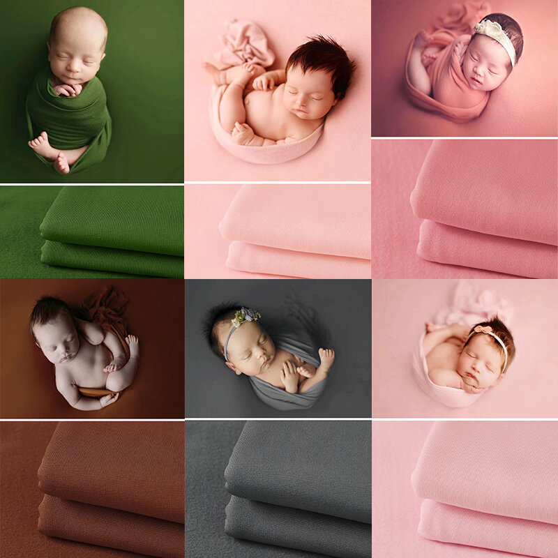 Accessoires de photographie pour nouveau-né, couverture ronde douce, toile de fond extensible pour bébé posant, studio de prise de vue, accessoires photo