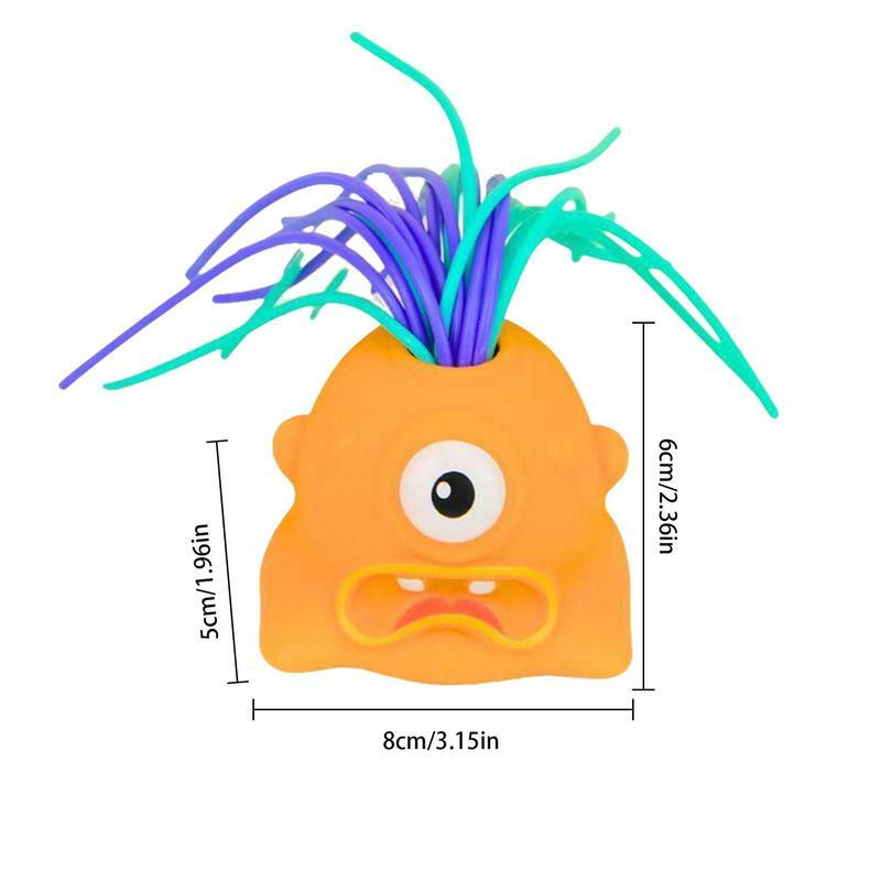 Mainan ventilasi menyenangkan menarik rambut baru lucu hadiah anak-anak menantang unik Scream Anti stres rambut tarik hewan kecil