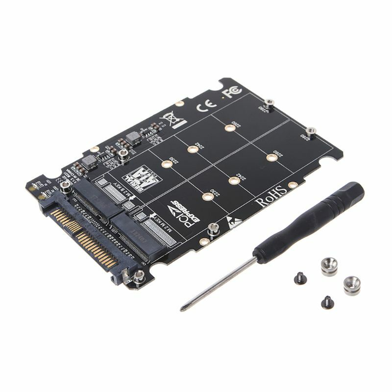 Adaptateur M.2 SSD vers U.2, 2 en 1, clé NVMe B/M NGFF SSD vers PCI-e, convertisseur PCIe M2