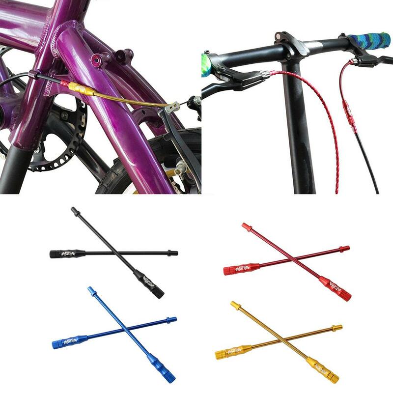 Road Bike V Brake Noddle, Cable Guide, PE Liner Componentes, 5.5 ", 2Pcs