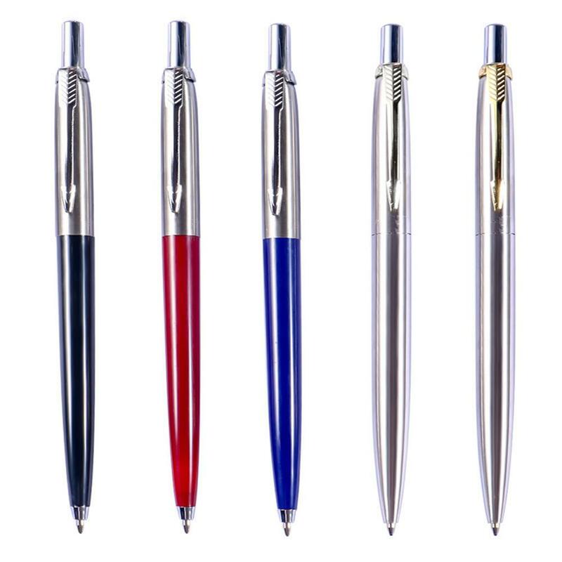 Металлическая шариковая ручка, подарочные ручки для школы и офиса, автоматическая шариковая ручка, Прямая поставка