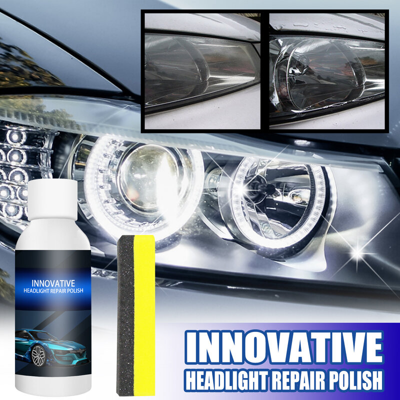 Car Headlight Refurbished Repair Refurbishment Liquid Car Light Repair Agent Headlight Renewal Polish Restore Fluid 20/30/50ml