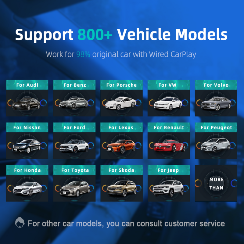 Беспроводной адаптер Carplay для Android Auto, умный ключ 2 в 1, 2024 5G WIFI для телефона iphone Android для Volvo Benz Mg Kia Chery VW