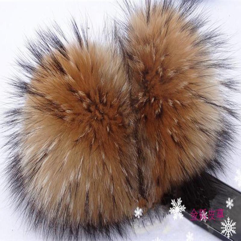 Genuine Raccoon Fur Earmuffs, Ear Warmer Proteção, Full Ear Warmer, Inverno, 2022