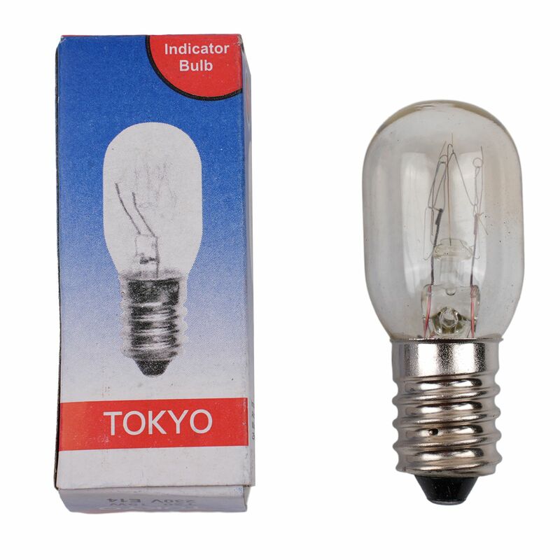 Lampu bohlam E14 15W, 20 buah/set AC220-240V pengganti bohlam kulkas kaca nikel tembaga lampu bohlam Edison pijar Vintage