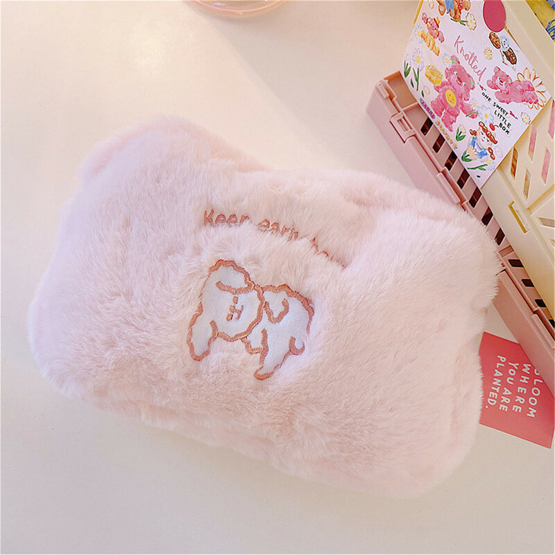2022 Cute Plush Pencil Case Girl Cartoon Student Storage Pencil Case Case Office Stationery Supplies Fast Drop Shipping