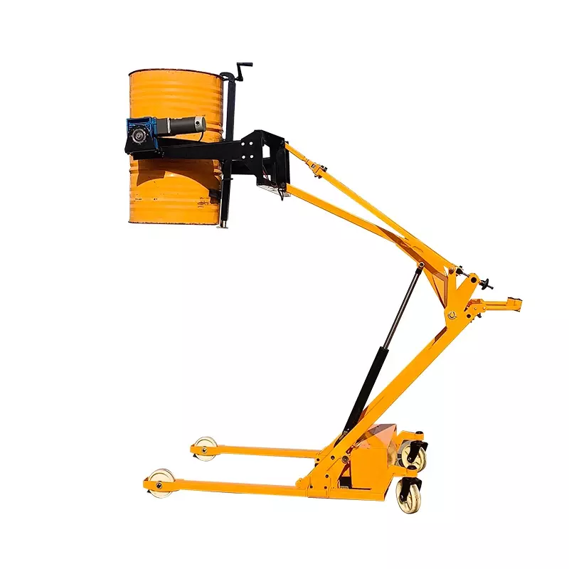 Curved Arm Elevated Stacker 350kg Small Manual Foldable Hydraulic Pallet Stacker Machine Hand Push Electric Oil Drum Lifter