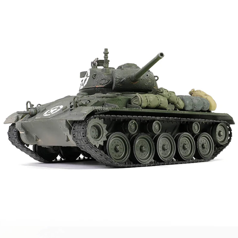 Escala 1:32 del Ejército de los Estados Unidos M24 lighttank36, tanque de vehículos blindados, aleación y resina, regalos coleccionables para fanáticos adultos