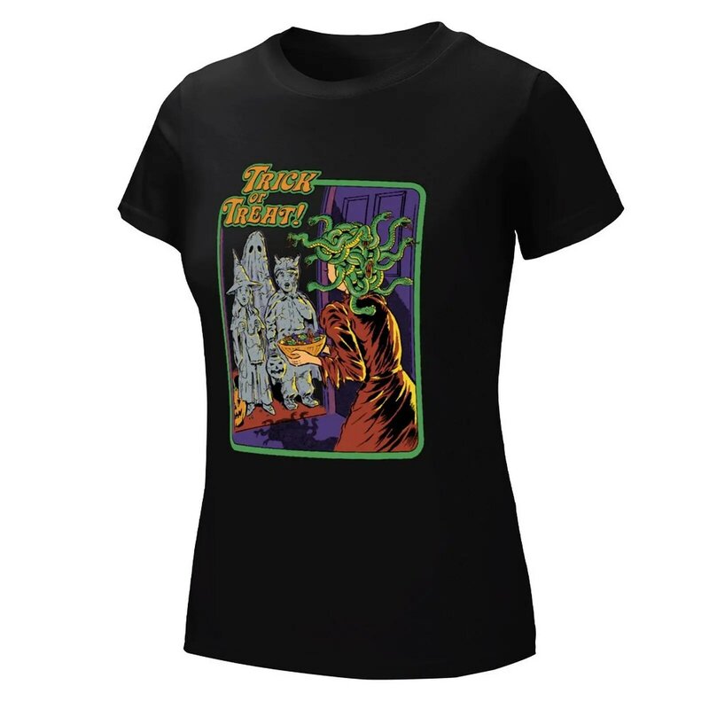 Trick or Treat T-Shirt plus size t shirts for Women loose fit t-shirts for Women graphic tees