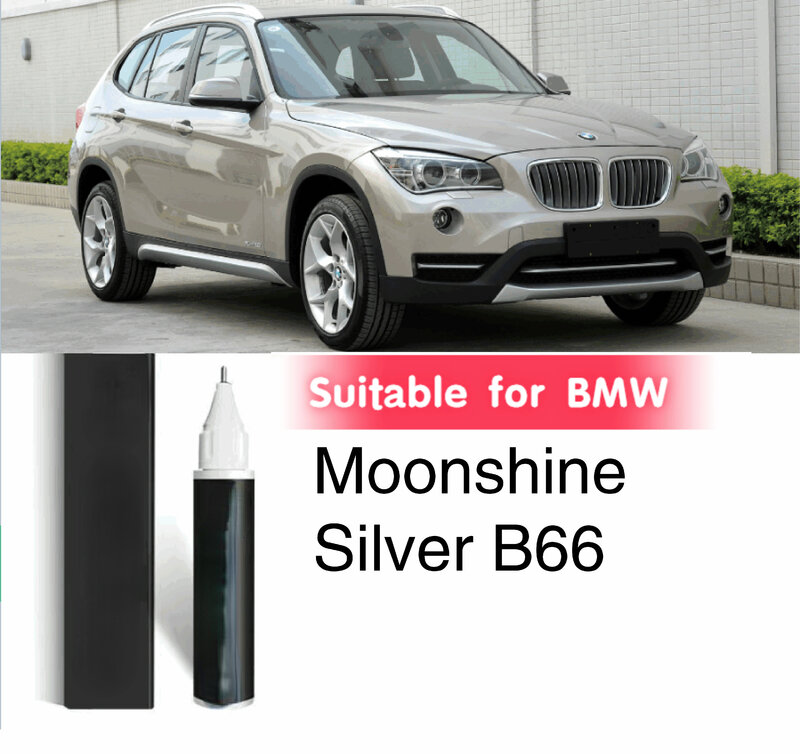 Reparação de arranhões de pintura do carro adequado para BMW, caneta de toque, luar prata B66, Kaimi prata A72 gelo prata A83, Titan 354, A14