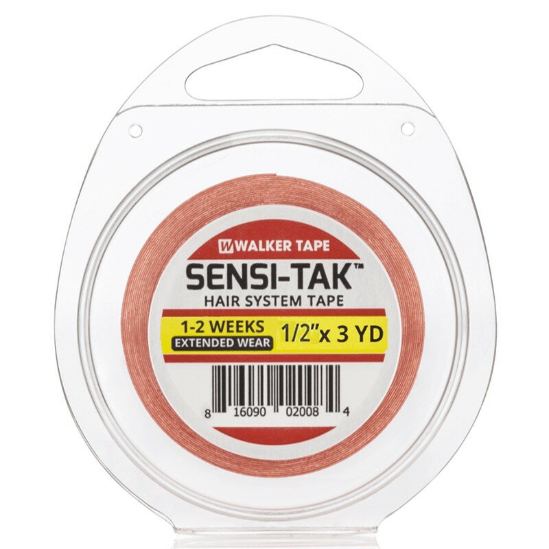 1/2 "× 3ヤードSENSI-TAKスーパー品質粘着テープ新パッケージかつらの毛テープテープ
