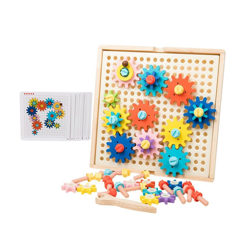 Interlocking Gear Set Building Blocks Educational Toys Kid's Building Toys for Ages 3 and up Kids Party Children Classroom