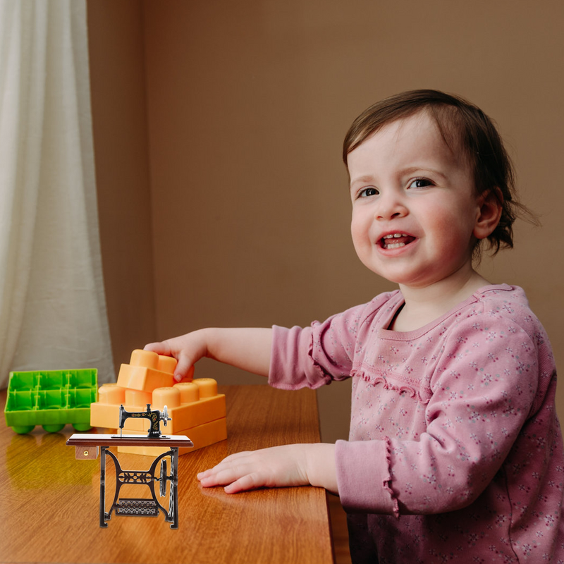 Nähmaschine Puppenhaus Miniatur Mini Möbel Spielzeug Vintage Schneider Zubehör Haus waage Dekor Modell Zubehör Kinder