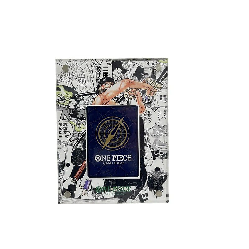 Tarjeta acrílica de Roronoa Zoro para manualidades, tarjeta Flash de colección de personajes de Anime, juguetes de dibujos animados, regalo de Navidad