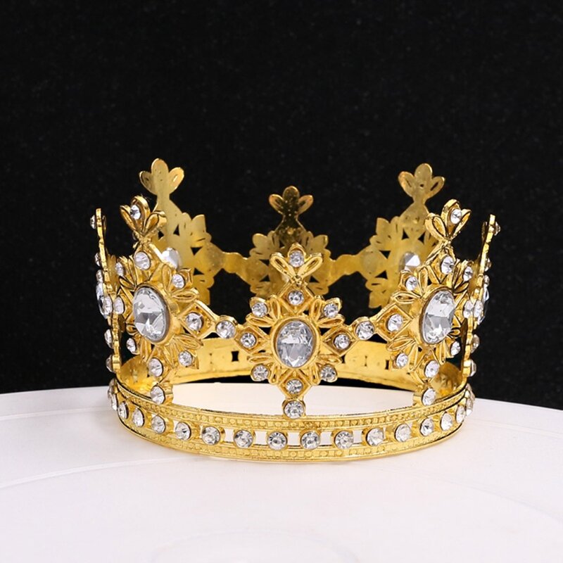 Kristal Bayi untuk Mahkota Berlian Imitasi Mini Pernikahan Ikat Kepala Putri Anak Perempuan Dekorasi Pesta Ulang Tahun