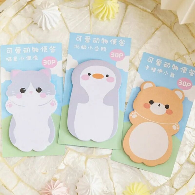 Sheep Animal Memo Pad Notebooks Dog Cat Sticky Notes Kawaii Posted Notepad Stationery