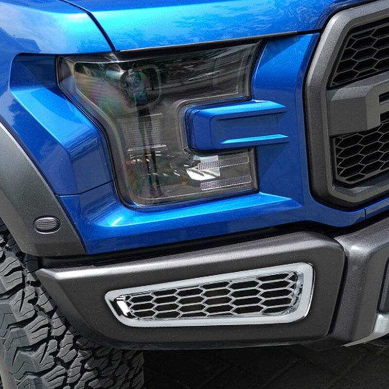 전면 범퍼 장식 커버 트림 스티커, 포드 F150 2015-2020 자동차 액세서리, ABS