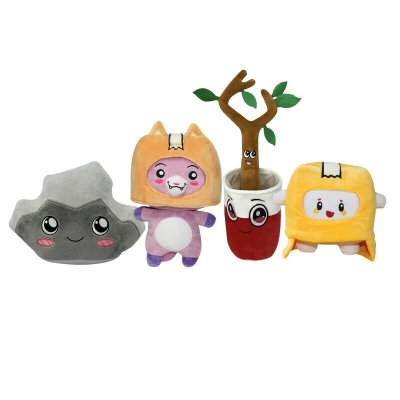 Kawaii Lanky Box Plush Toys Soft Boxy Foxy Rocky Tree Branch Stich Anime Baby Peluche Gigante Zabawki Dla Dzieci Kids Plush