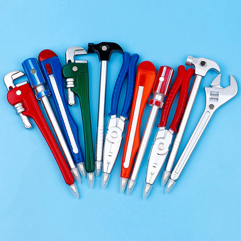 Ball Pens Simulation Hardware Tools Vise Screwdriver Pliers Hammer Toy Modelling Ballpoint Pen Student Learning Prizes Gift