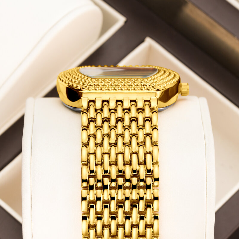 Лидер продаж 2024, новые женские часы бренда YaLaLuSi, Роскошные роскошные женские часы, рефлектор, подарок, ионное золотое покрытие