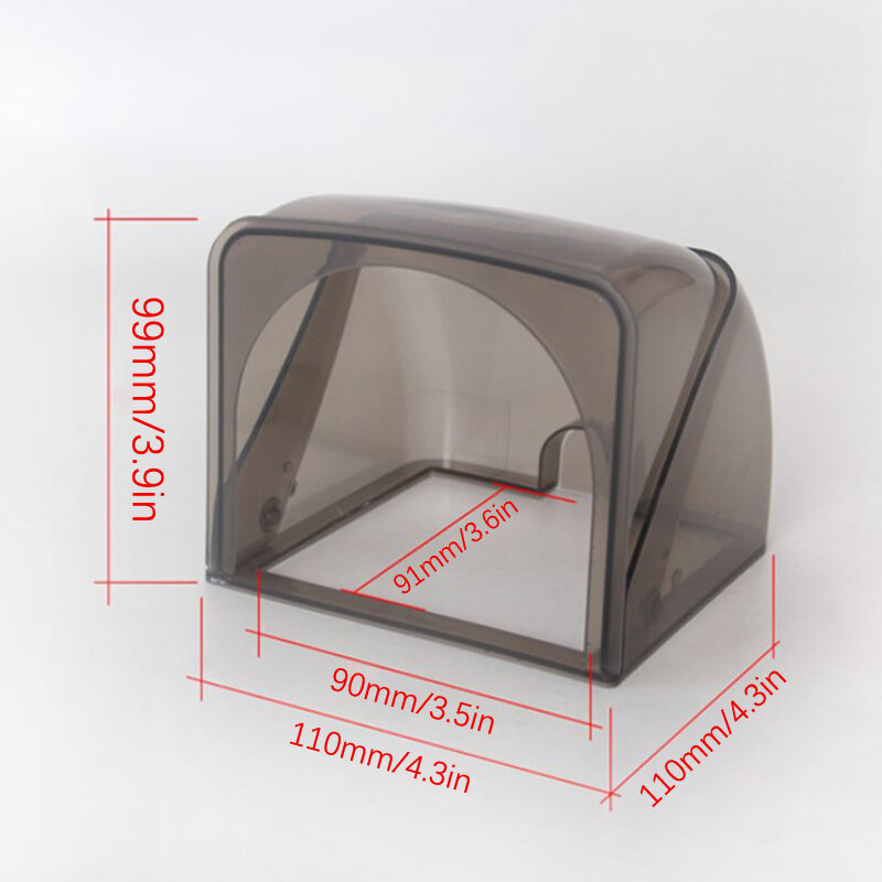 1 pz autoadesivo scatola impermeabile interruttore coperchio presa copertura di protezione scatola a prova di schizzi