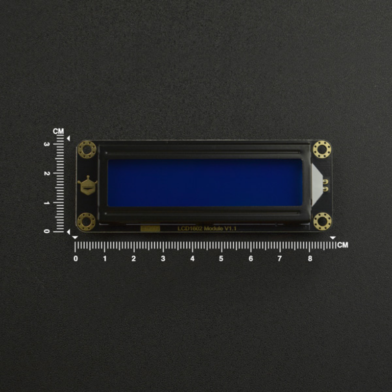 Schwerkraft: i2c lcd1602 blauer Hintergrund lcd Bildschirm kompatibel mit 3,3 V/5V einstellbarer Hintergrund beleuchtung