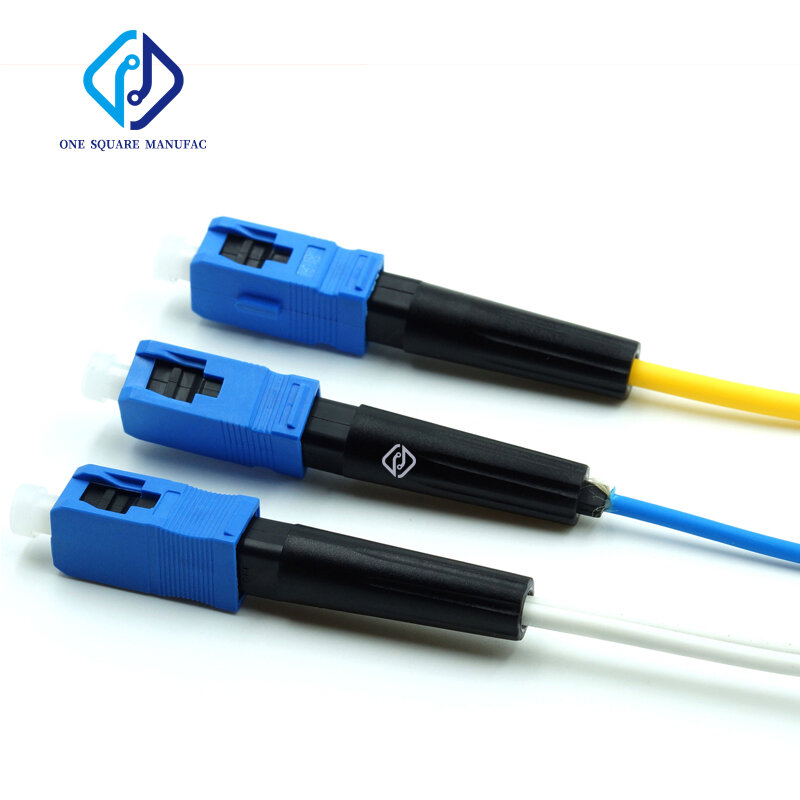 Conector de fibra óptica Ftth, único modo, rápido e frio, 0.3db apc sc/upc za esc250d sc/apc 8802-tlc/3, 100 pcs/lot