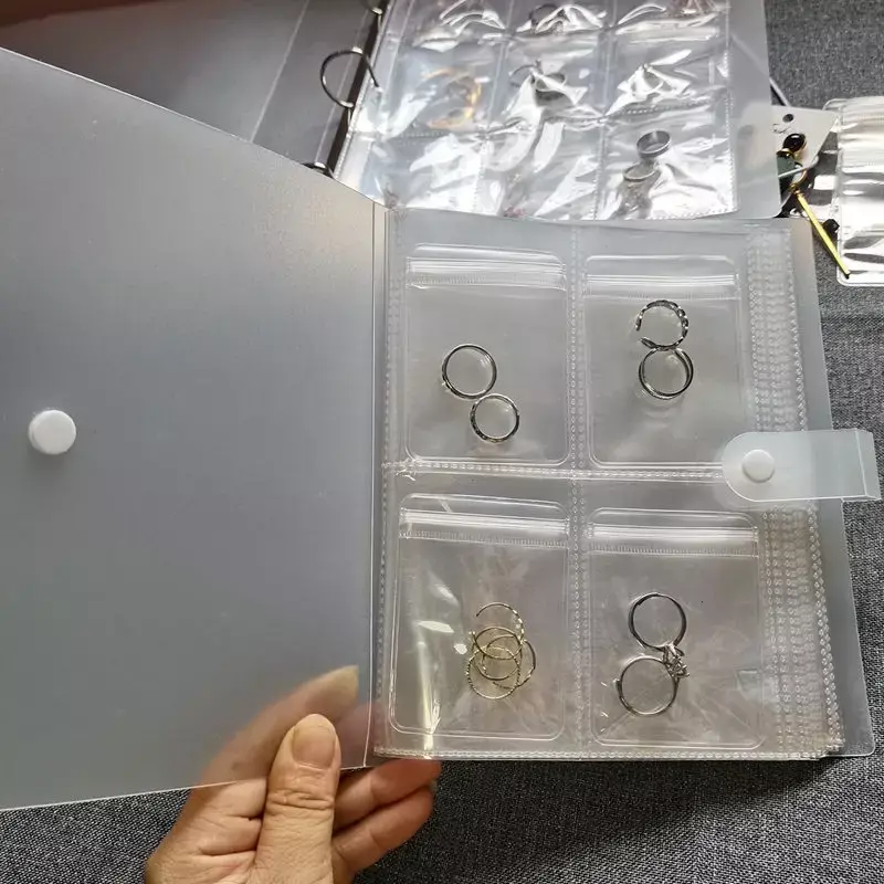 Anti-Oxidatie Sieraden Opslag Albums Desktop Lade Organizer Boxestransparent Ketting Armband Ring Boek Houder Sieraden Tas